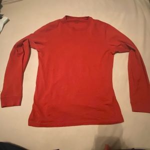 LL Bean Red Medium T-Shirt Long Sleeve
